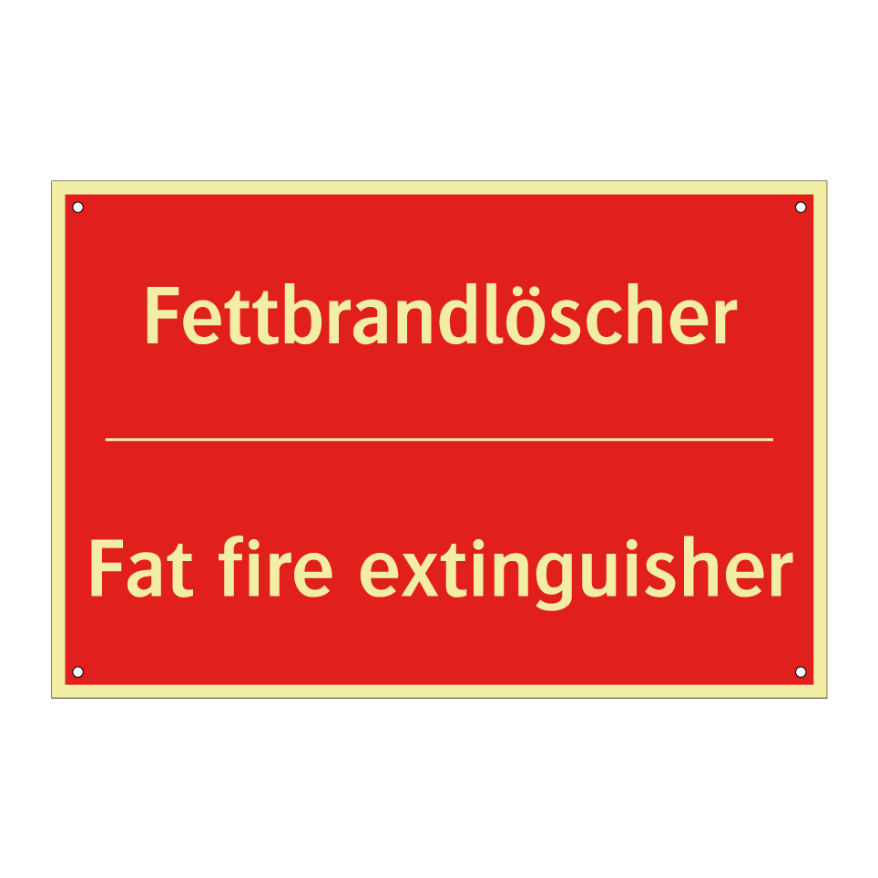 Fettbrandlöscher - Fat fire extinguisher