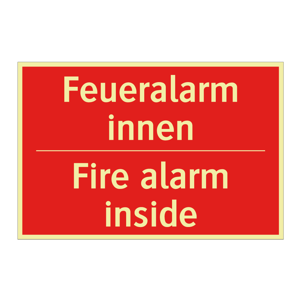 Feueralarm innen - Fire alarm inside
