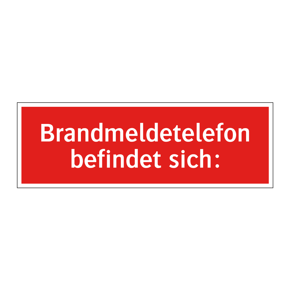 Brandmeldetelefon befindet sich: