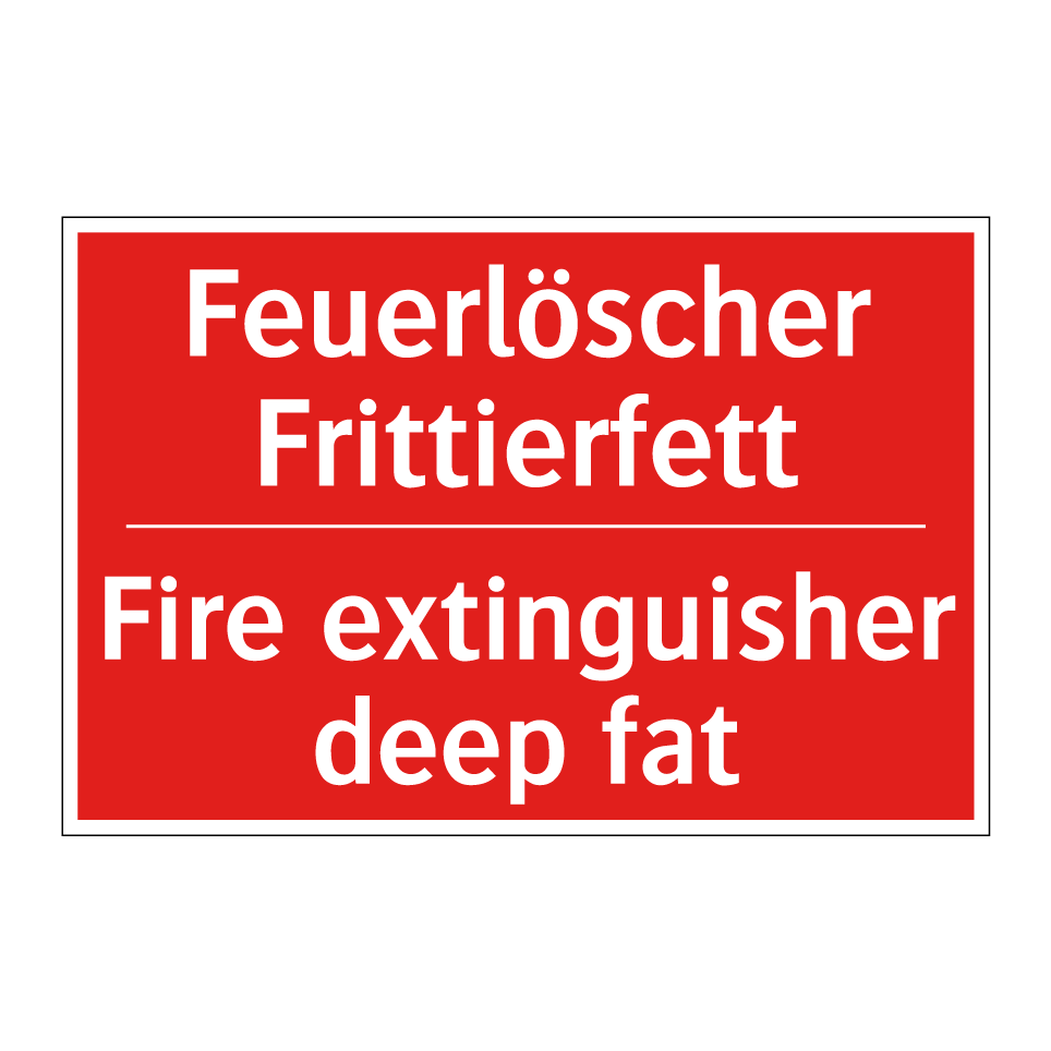 Feuerlöscher Frittierfett - Fire extinguisher deep fat