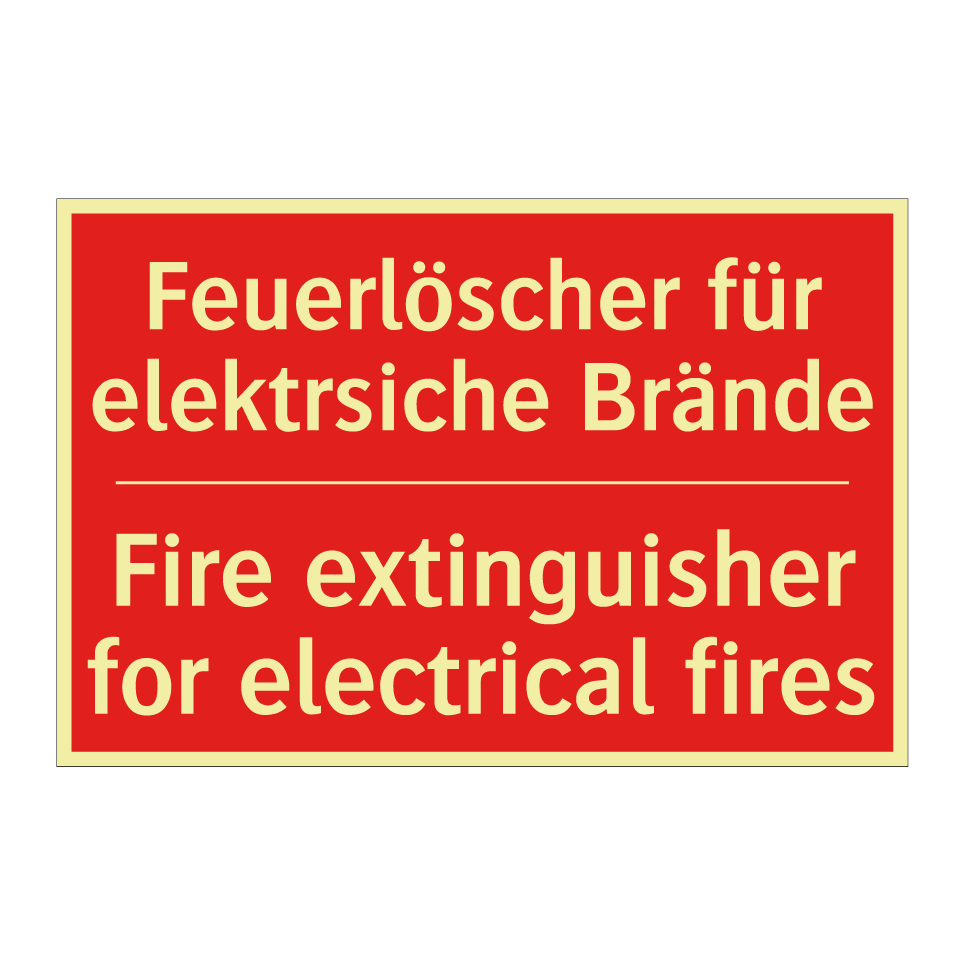 Feuerlöscher für elektrsiche Brände/.../ - Fire extinguisher for electrical /.../