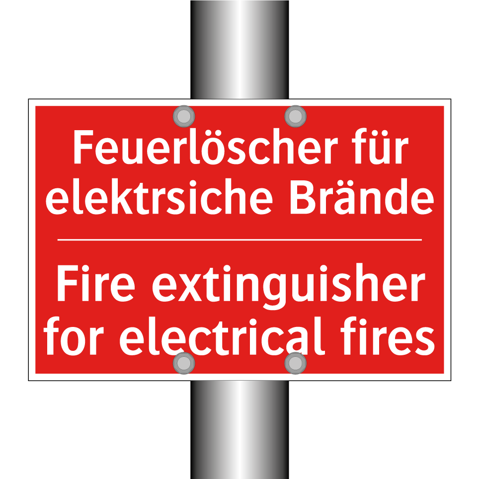 Feuerlöscher für elektrsiche Brände/.../ - Fire extinguisher for electrical /.../
