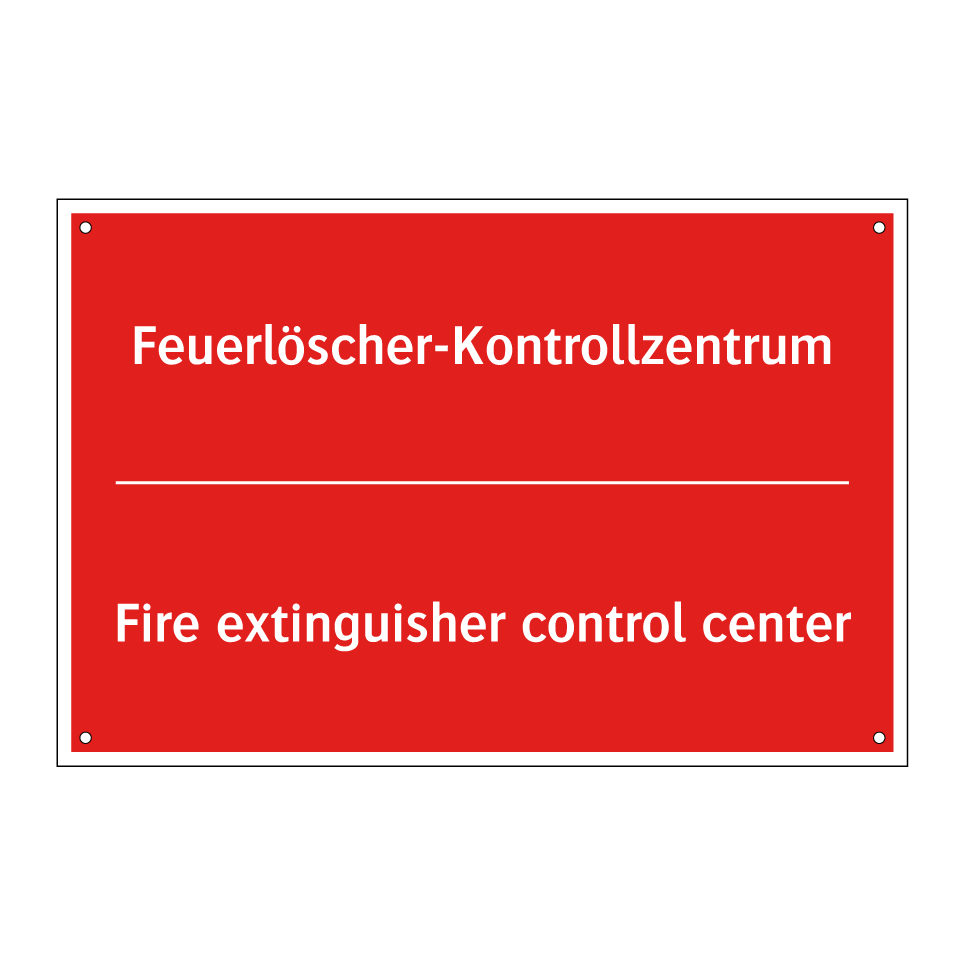 Feuerlöscher-Kontrollzentrum - Fire extinguisher control center/.../
