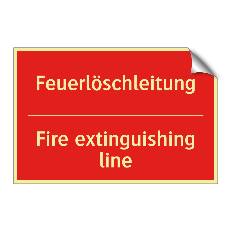 Feuerlöschleitung - Fire extinguishing line
