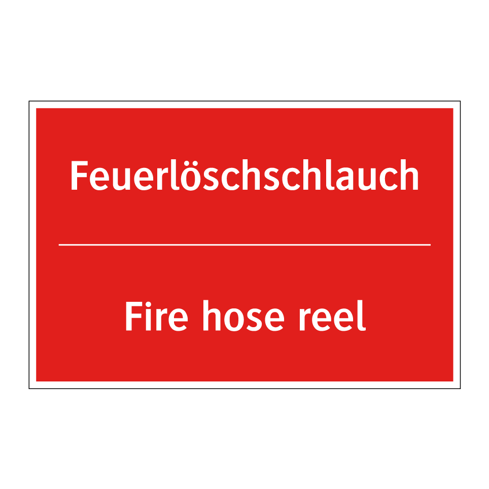 Feuerlöschschlauch - Fire hose reel