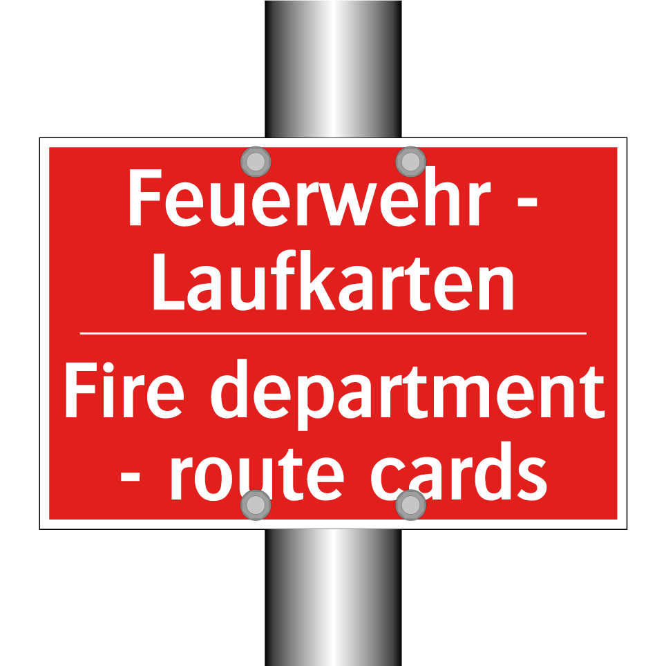 Feuerwehr - Laufkarten - Fire department - route cards