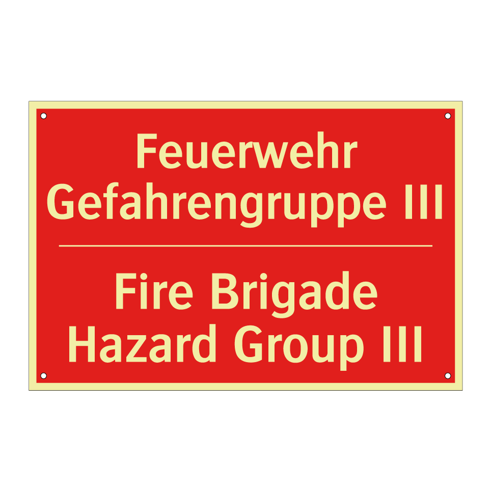 Feuerwehr Gefahrengruppe III - Fire Brigade Hazard Group III