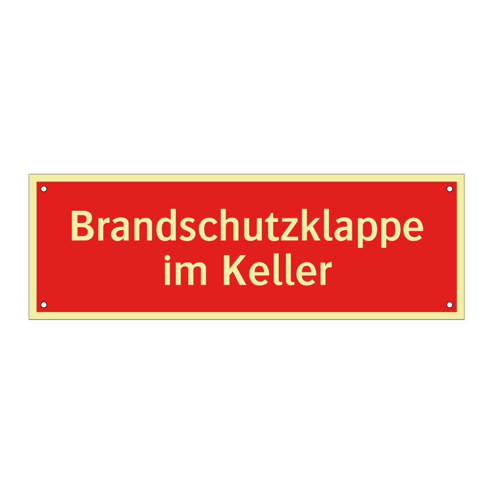 Brandschutzklappe im Keller