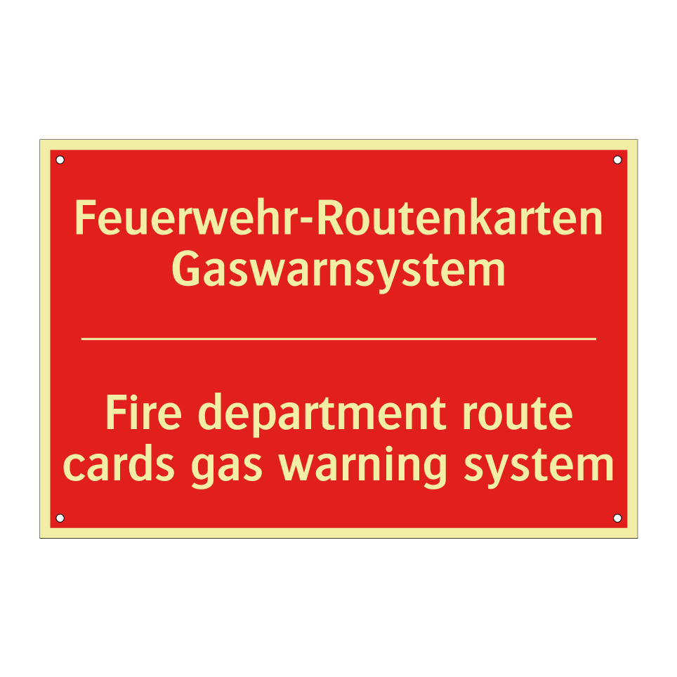 Feuerwehr-Routenkarten Gaswarnsystem/.../ - Fire department route cards gas /.../