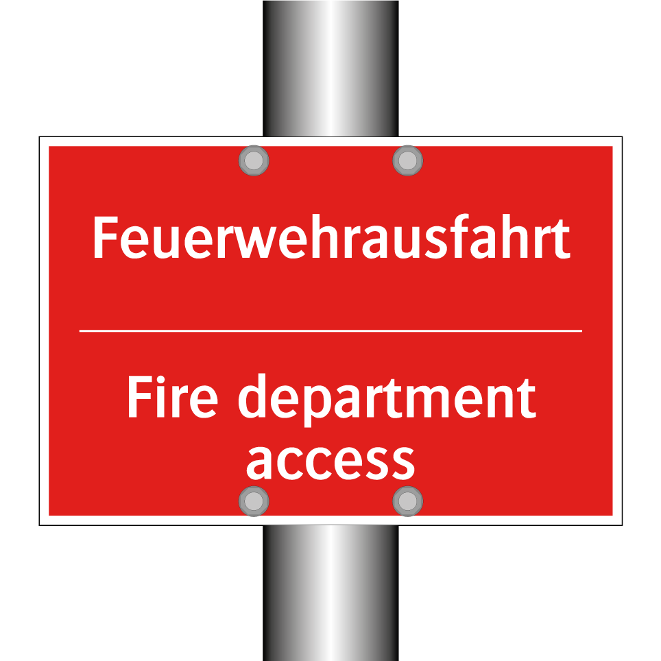 Feuerwehrausfahrt - Fire department access