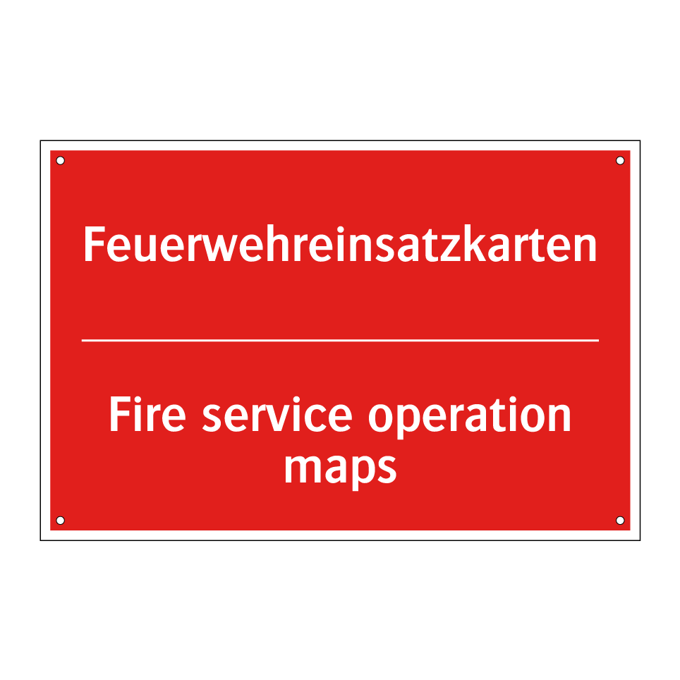 Feuerwehreinsatzkarten - Fire service operation maps