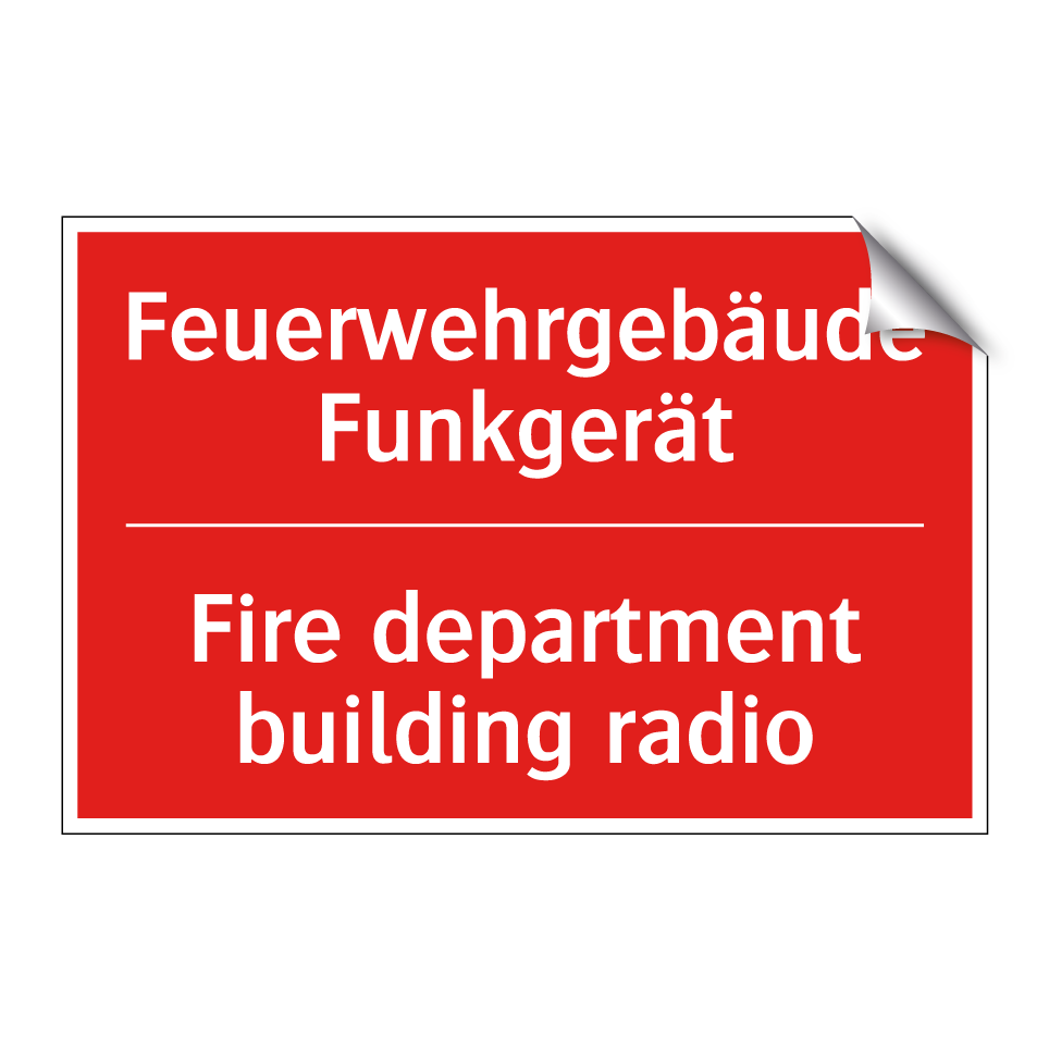 Feuerwehrgebäude Funkgerät - Fire department building radio