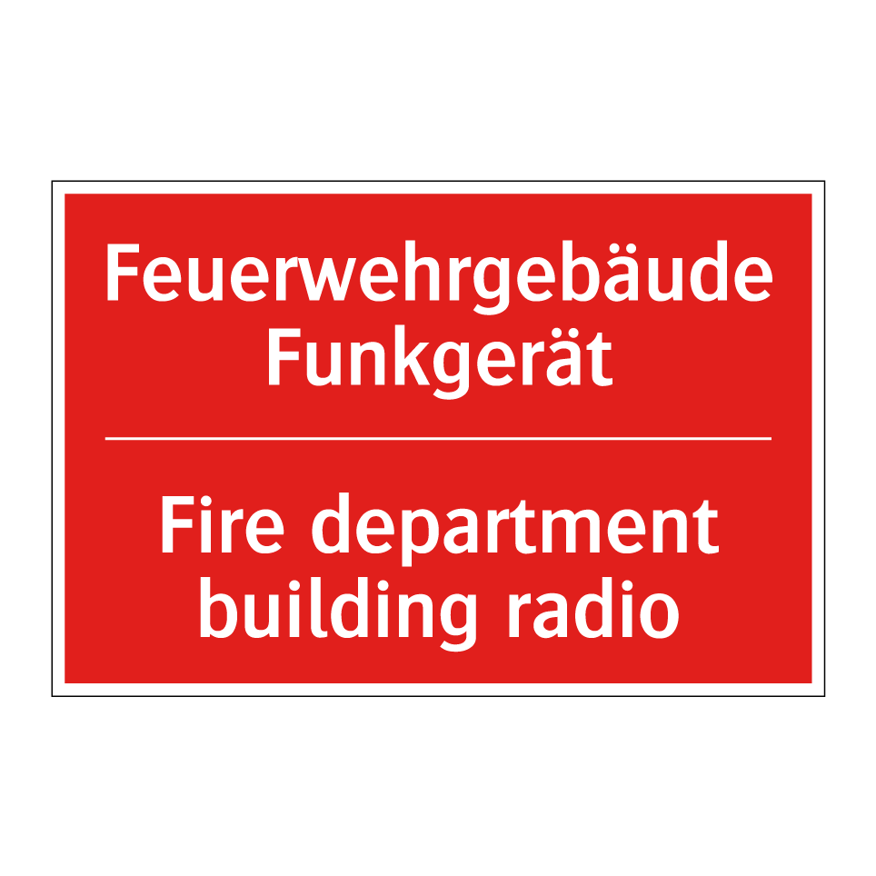 Feuerwehrgebäude Funkgerät - Fire department building radio