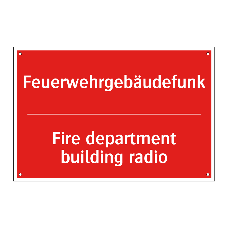 Feuerwehrgebäudefunk - Fire department building radio