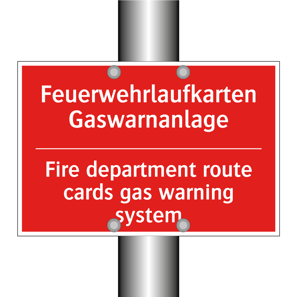 Feuerwehrlaufkarten Gaswarnanlage/.../ - Fire department route cards gas /.../