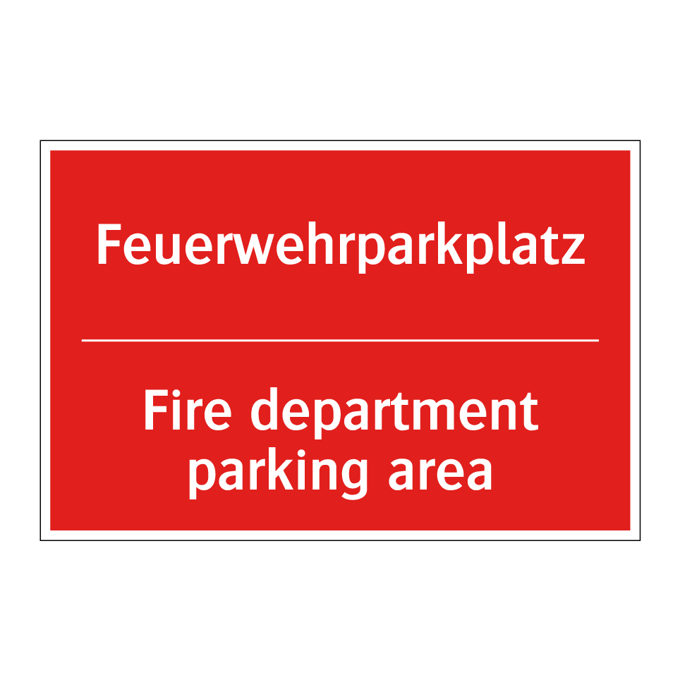Feuerwehrparkplatz - Fire department parking area