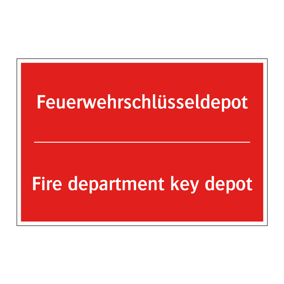 Feuerwehrschlüsseldepot - Fire department key depot