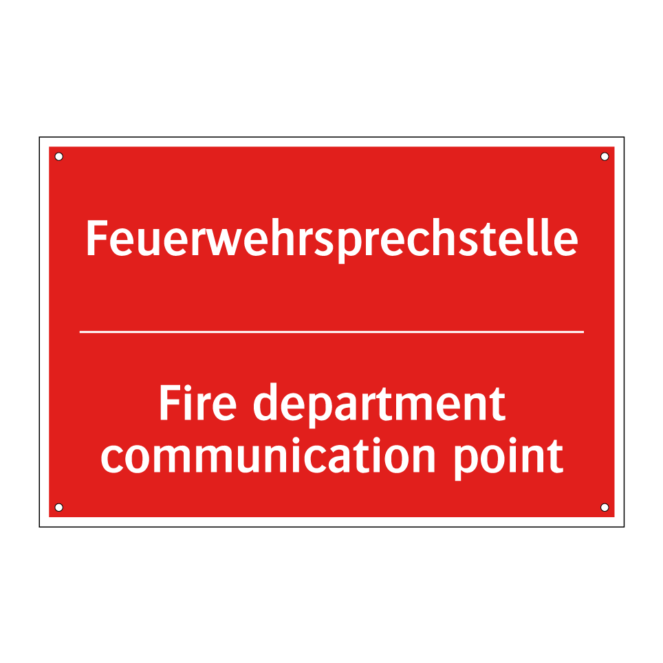 Feuerwehrsprechstelle - Fire department communication /.../