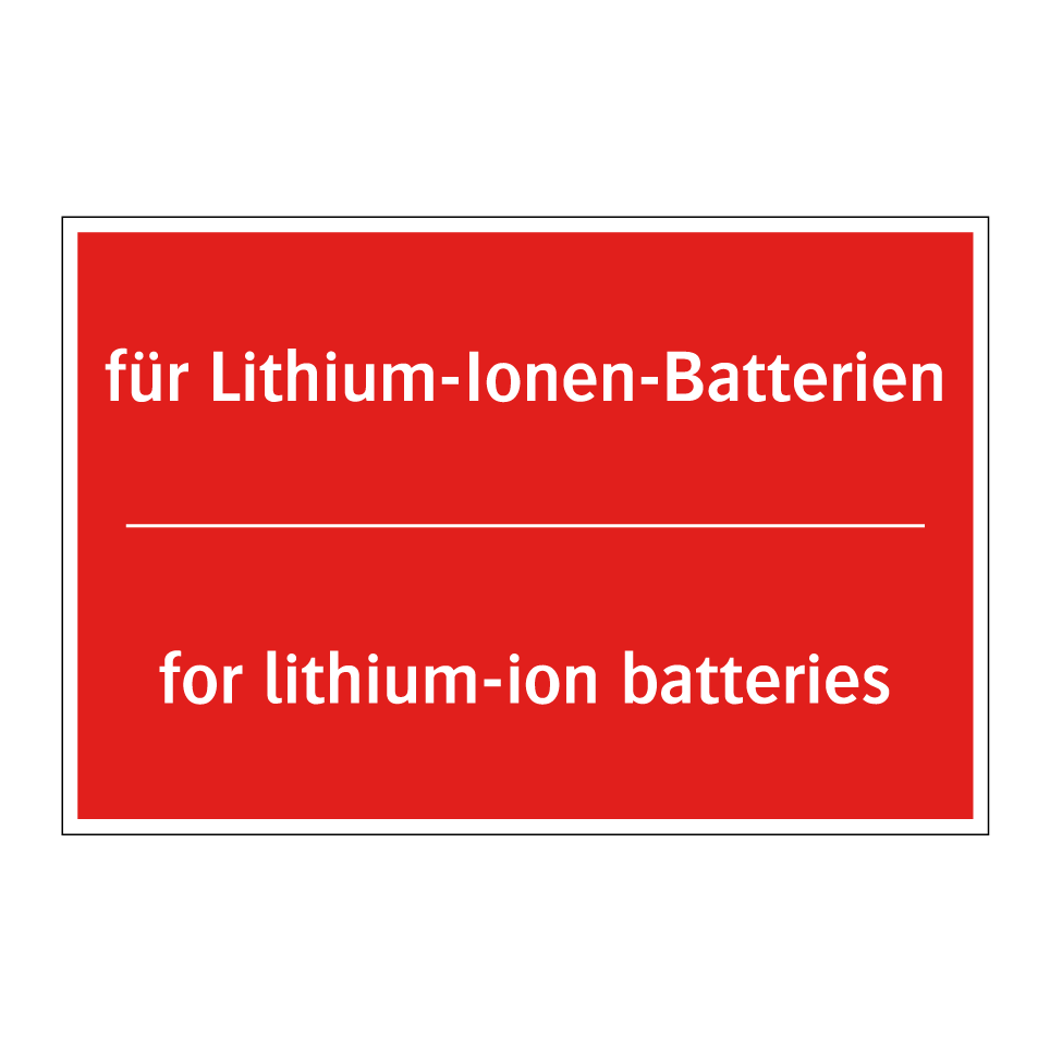 für Lithium-Ionen-Batterien - for lithium-ion batteries