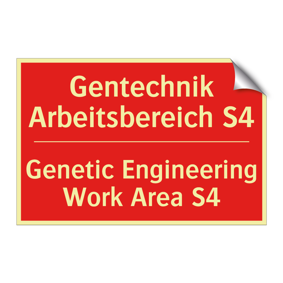 Gentechnik Arbeitsbereich S4 - Genetic Engineering Work Area /.../