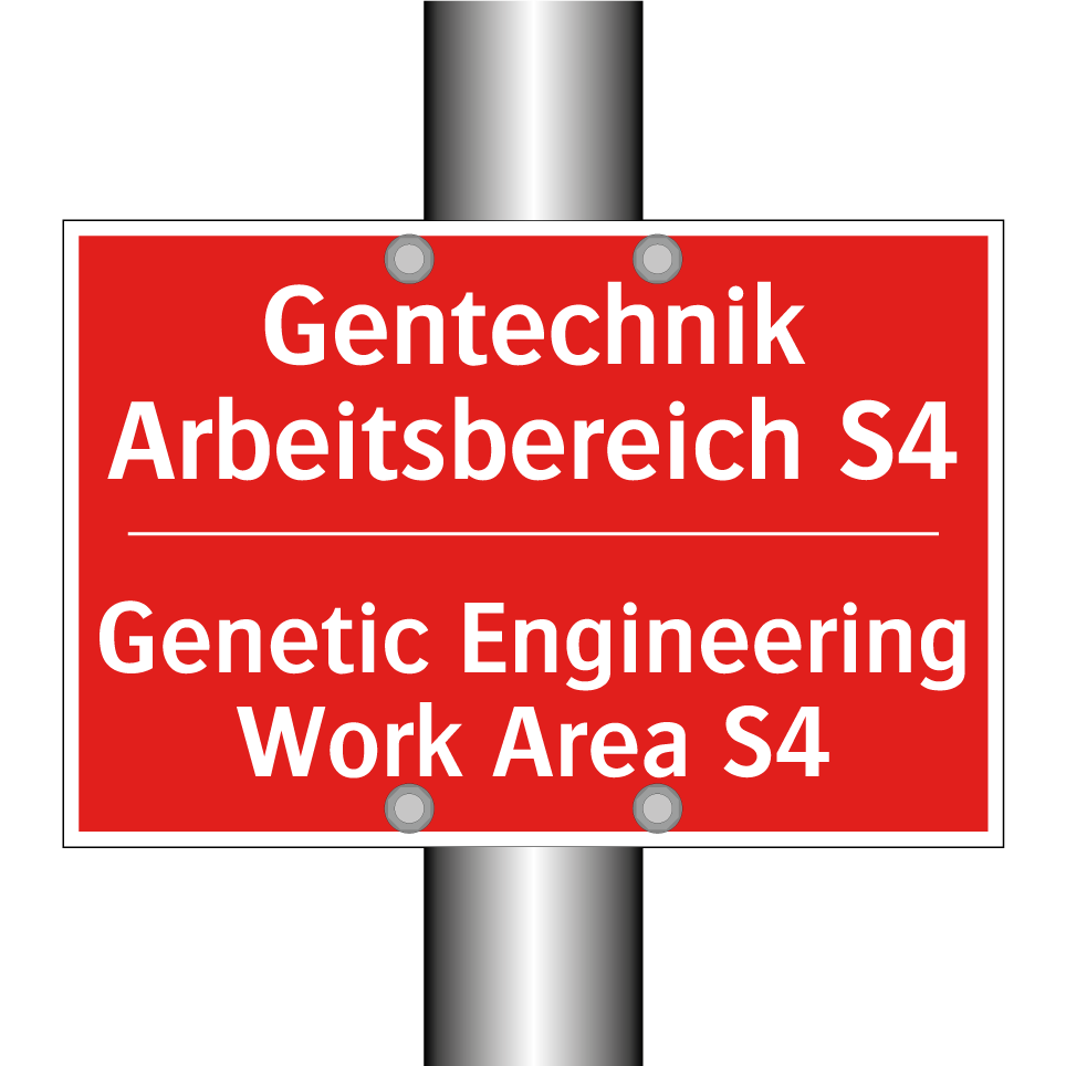 Gentechnik Arbeitsbereich S4 - Genetic Engineering Work Area /.../