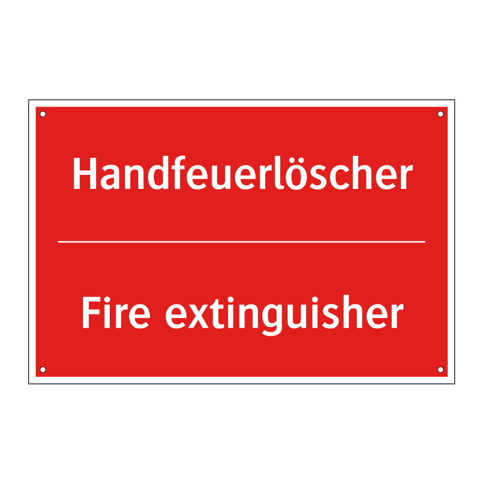 Handfeuerlöscher - Fire extinguisher