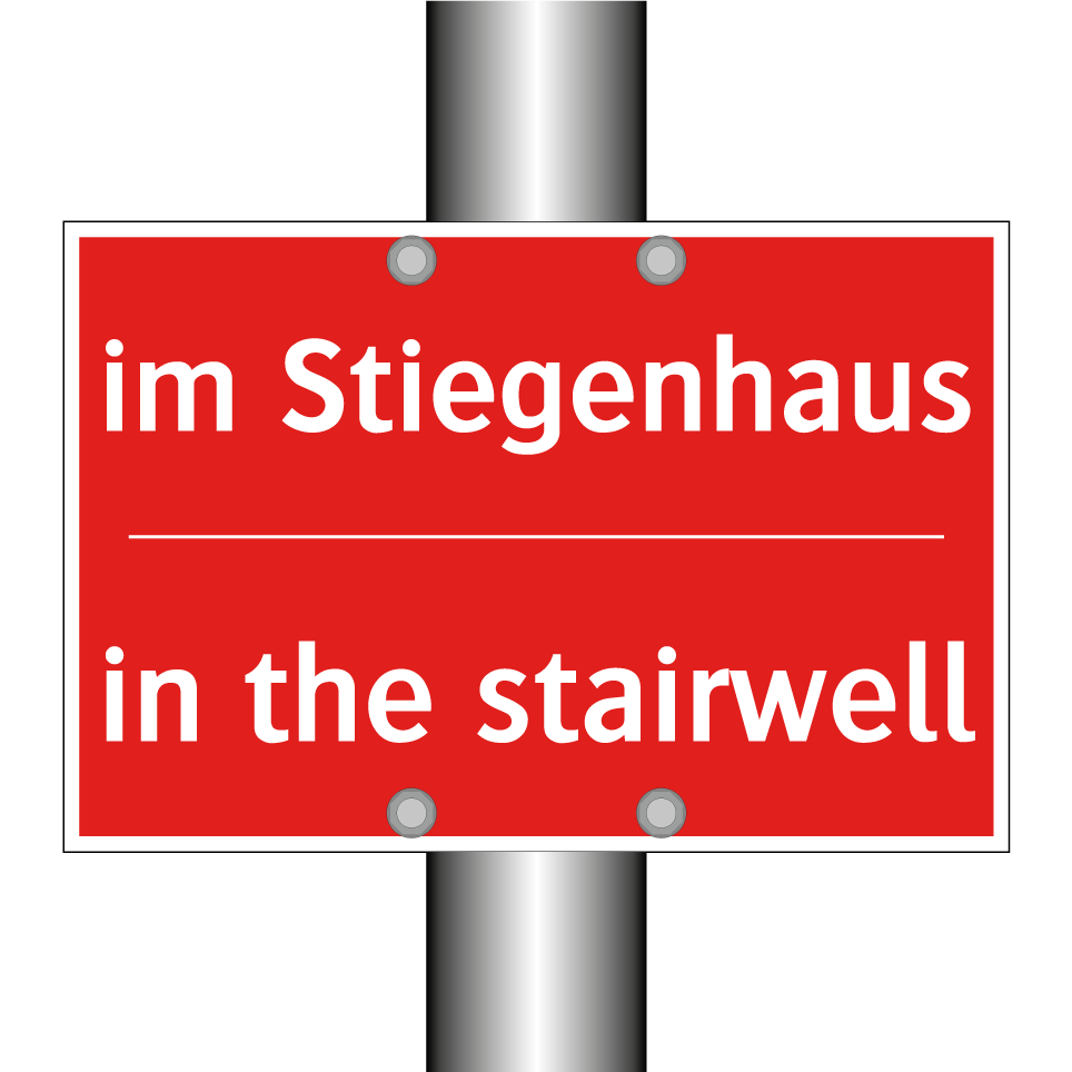 im Stiegenhaus - in the stairwell