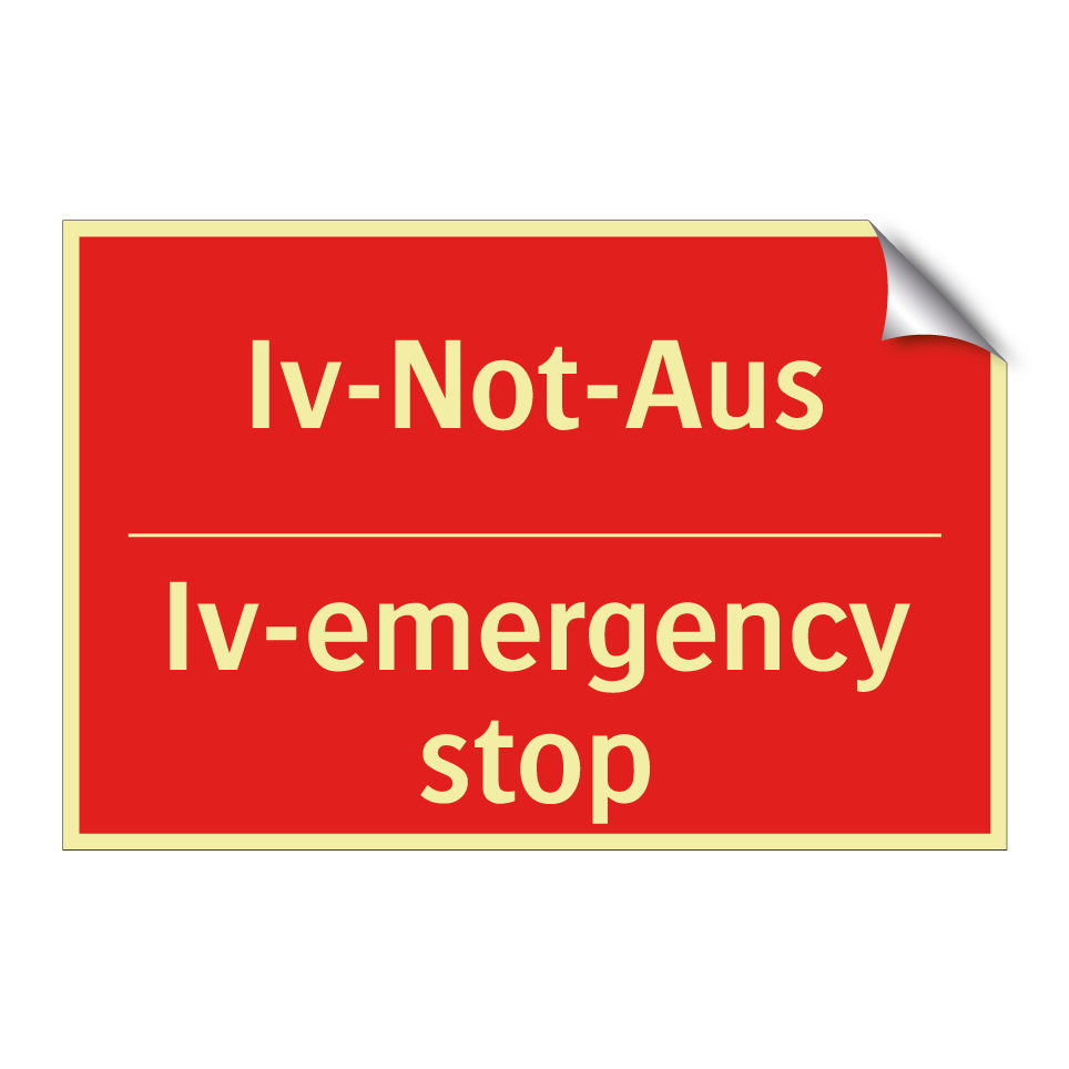 Iv-Not-Aus - Iv-emergency stop