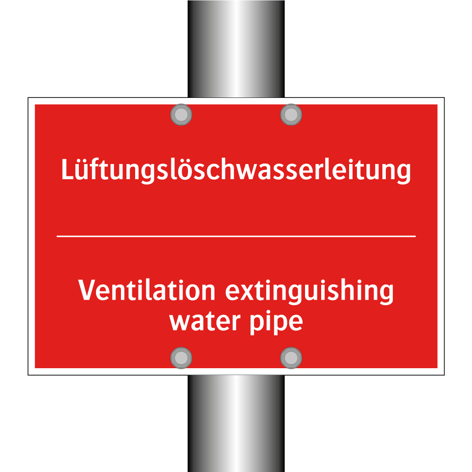 Lüftungslöschwasserleitung - Ventilation extinguishing water /.../