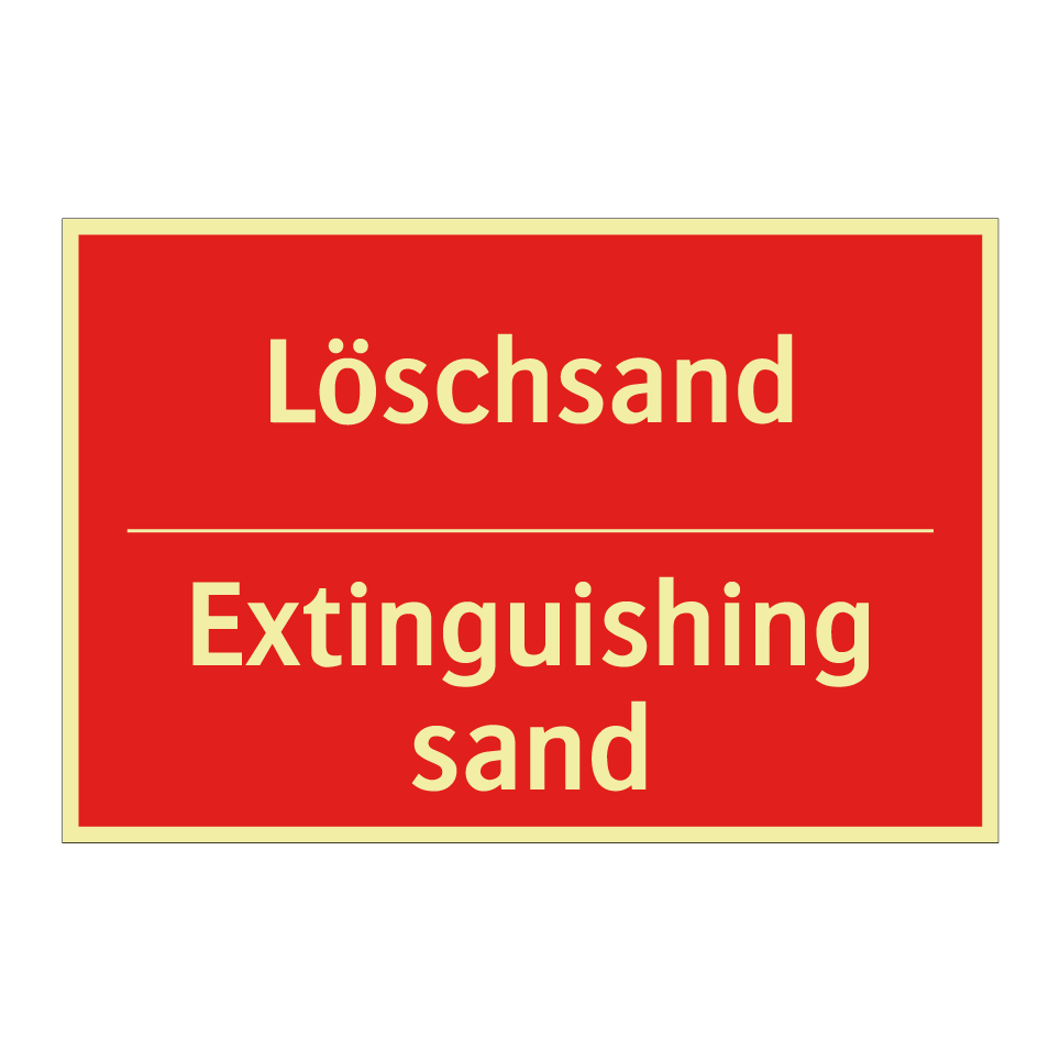 Löschsand - Extinguishing sand