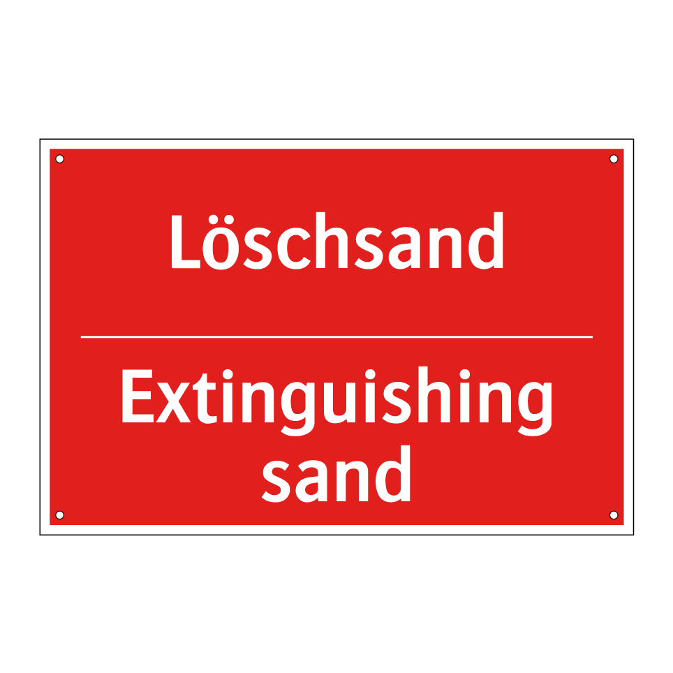 Löschsand - Extinguishing sand