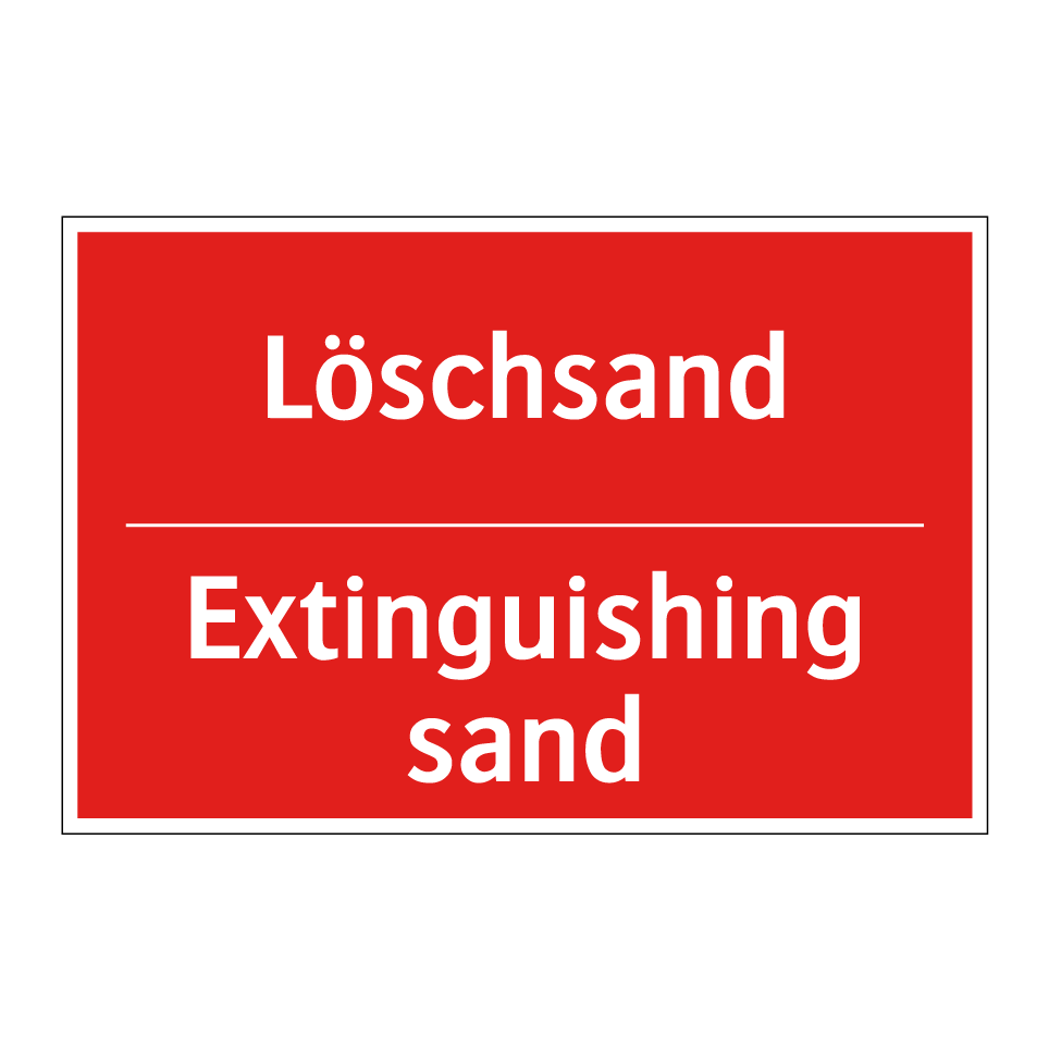 Löschsand - Extinguishing sand
