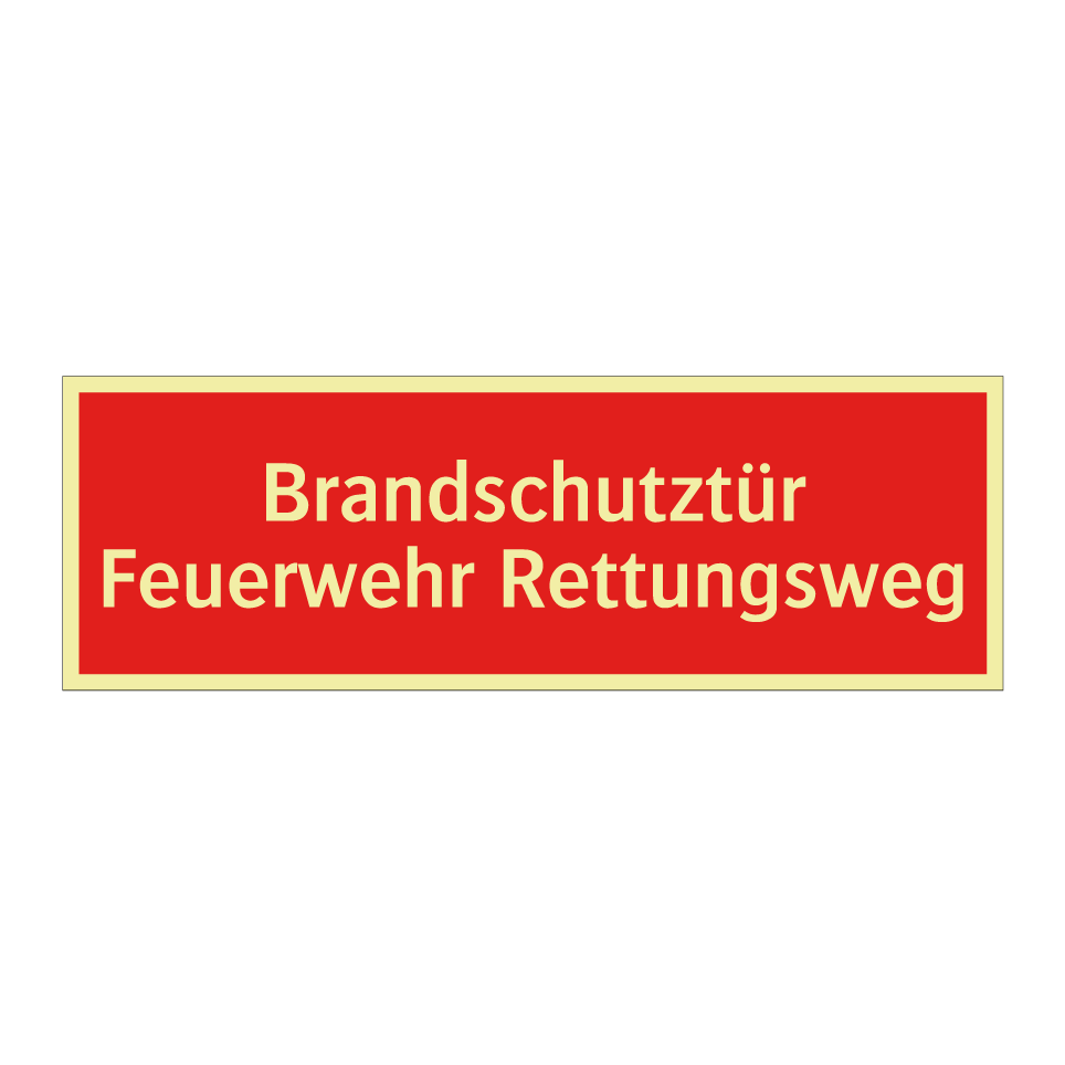 Brandschutztür Feuerwehr Rettungsweg