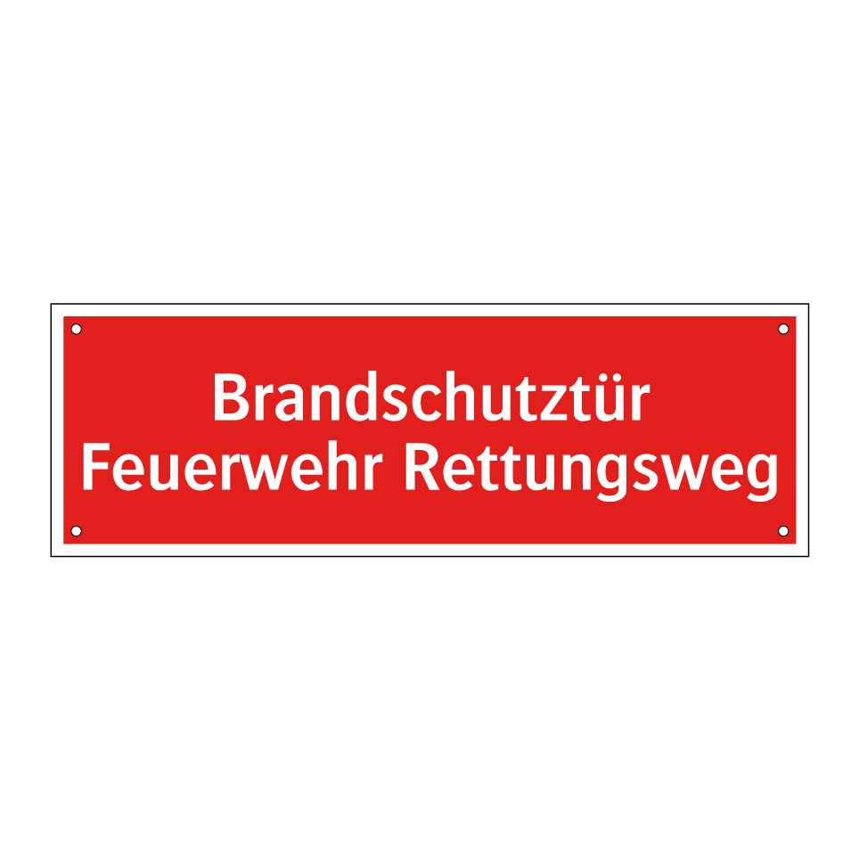 Brandschutztür Feuerwehr Rettungsweg
