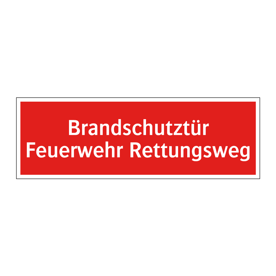 Brandschutztür Feuerwehr Rettungsweg