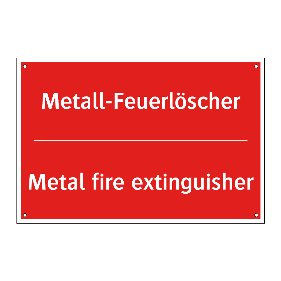 Metall-Feuerlöscher - Metal fire extinguisher