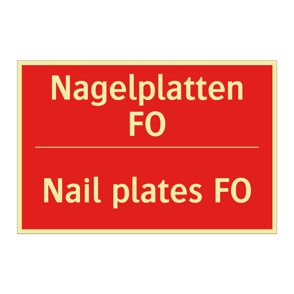Nagelplatten FO - Nail plates FO