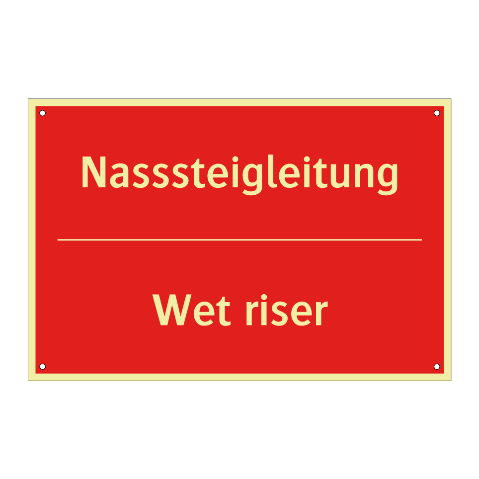 Nasssteigleitung - Wet riser