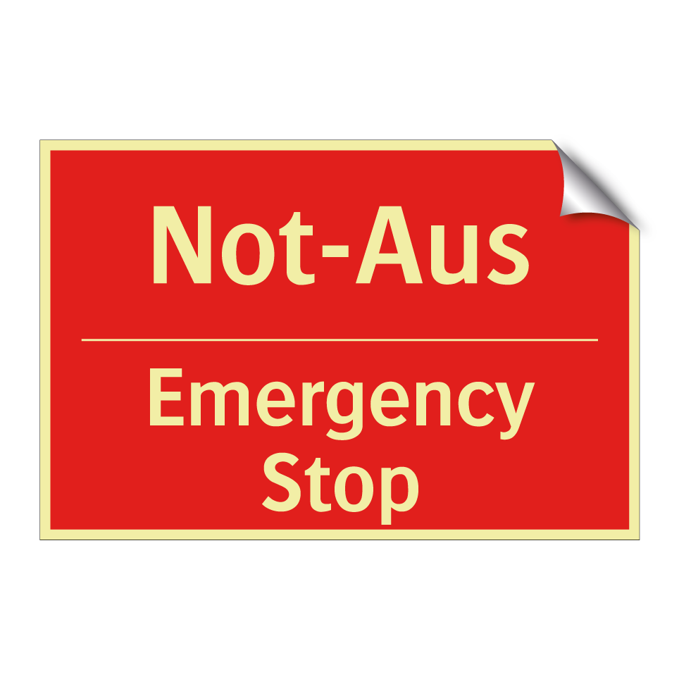 Not-Aus - Emergency Stop