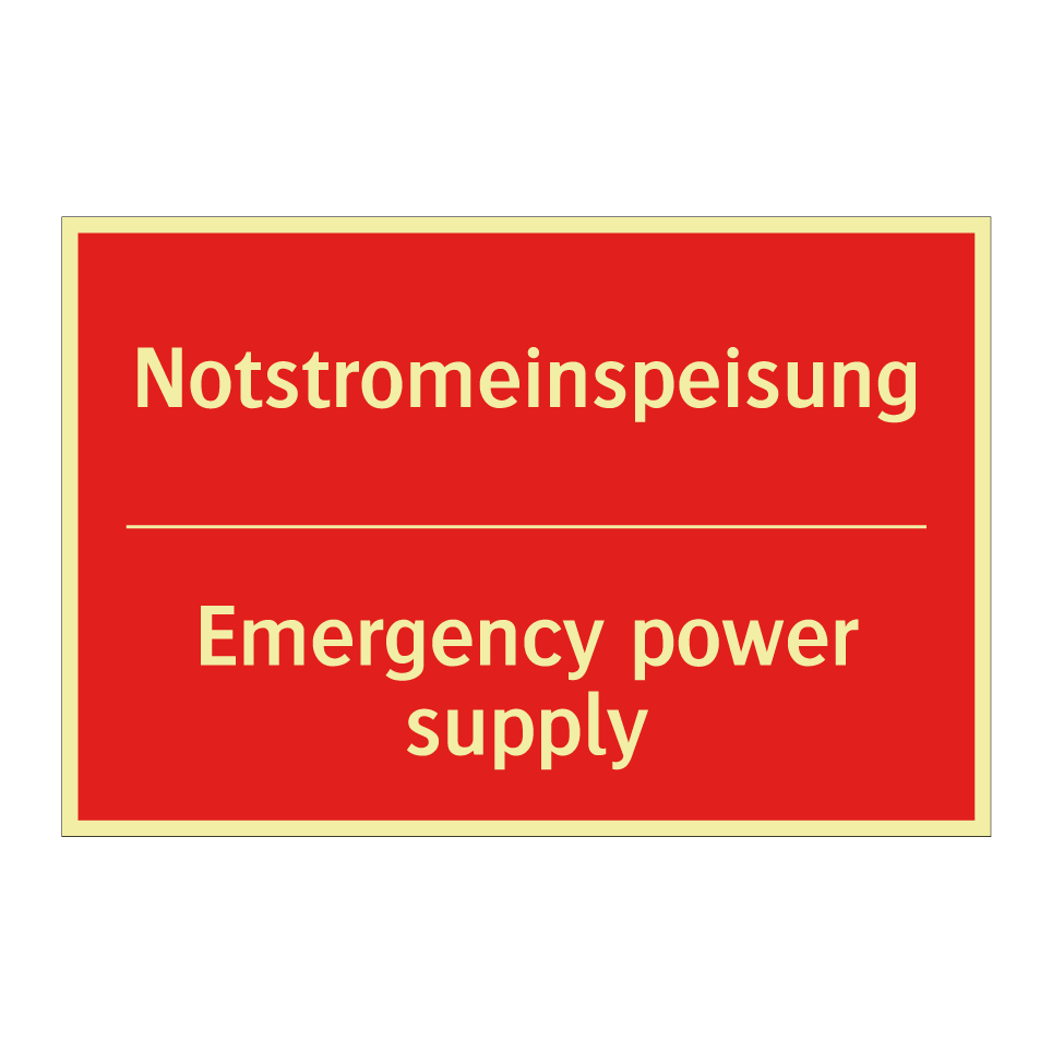 Notstromeinspeisung - Emergency power supply