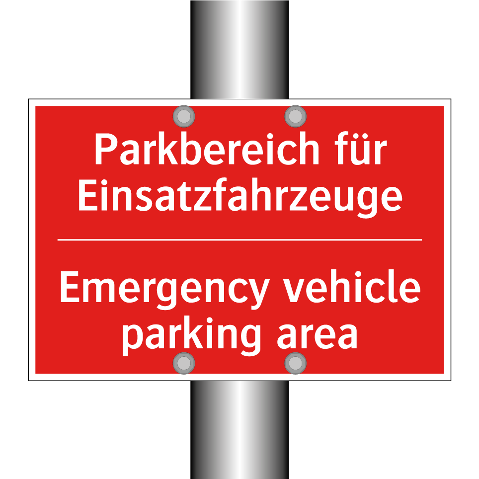 Parkbereich für Einsatzfahrzeuge/.../ - Emergency vehicle parking area