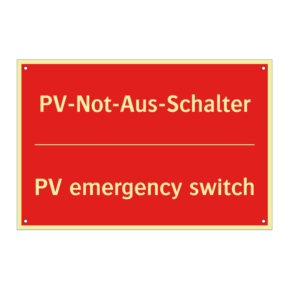 PV-Not-Aus-Schalter - PV emergency switch
