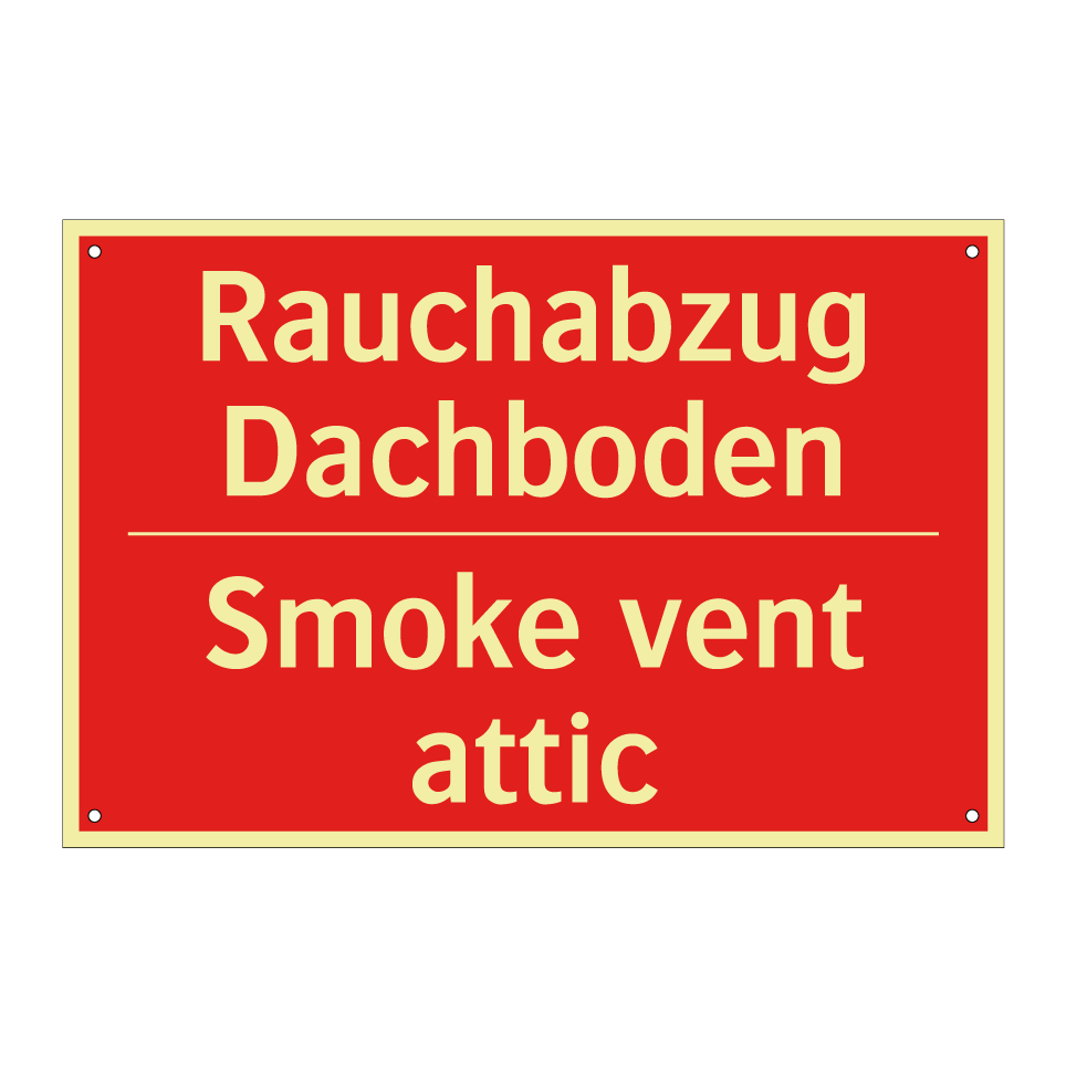 Rauchabzug Dachboden - Smoke vent attic