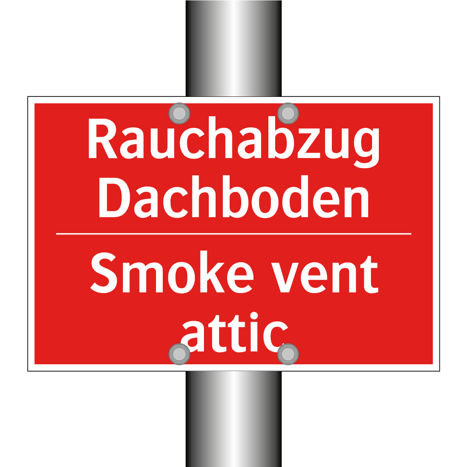Rauchabzug Dachboden - Smoke vent attic