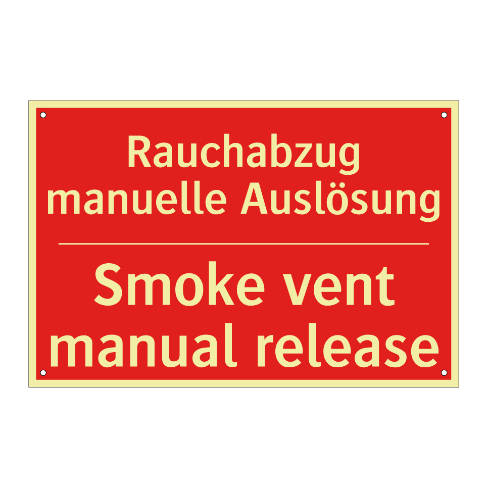 Rauchabzug manuelle Auslösung - Smoke vent manual release