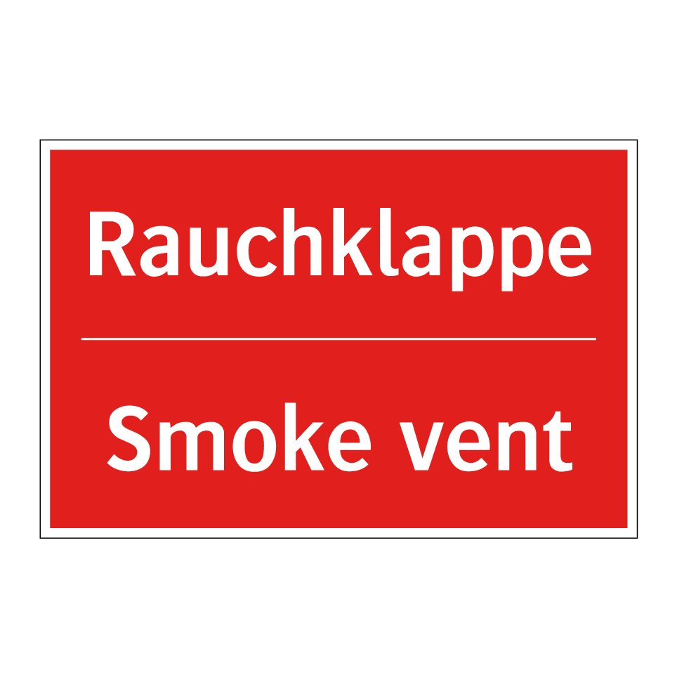 Rauchklappe - Smoke vent