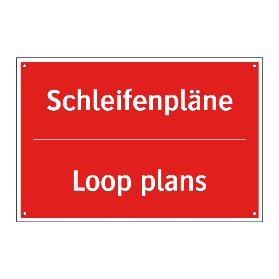 Schleifenpläne - Loop plans