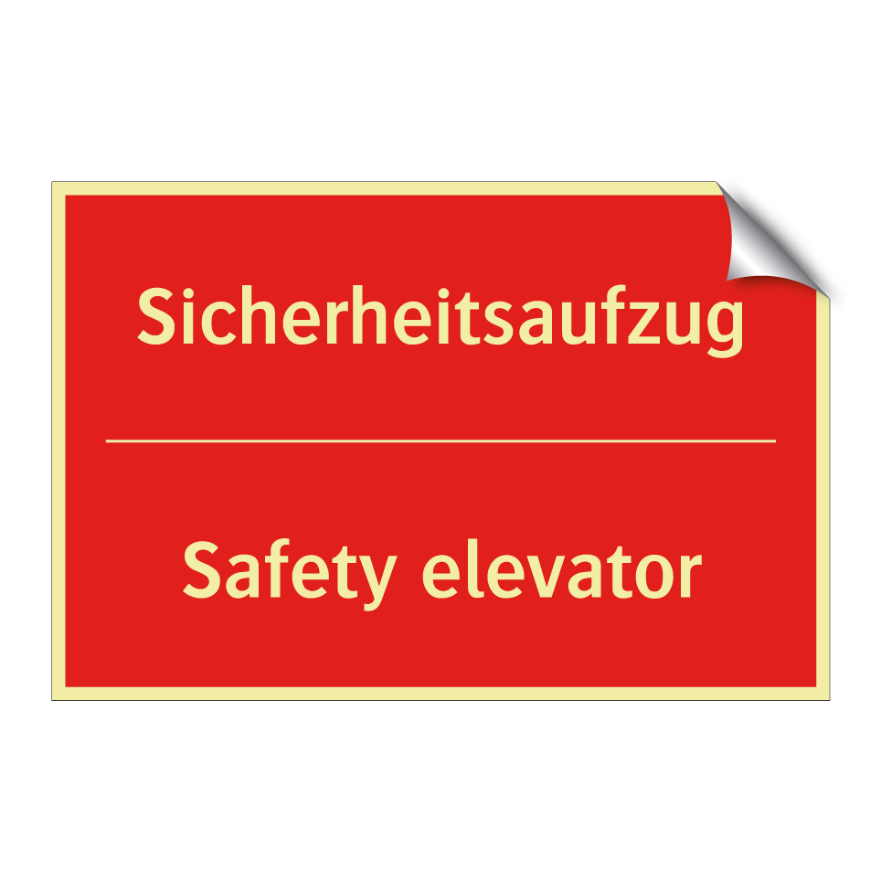 Sicherheitsaufzug - Safety elevator