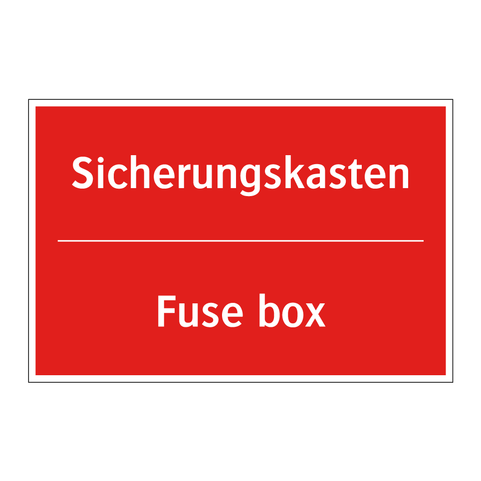 Sicherungskasten - Fuse box