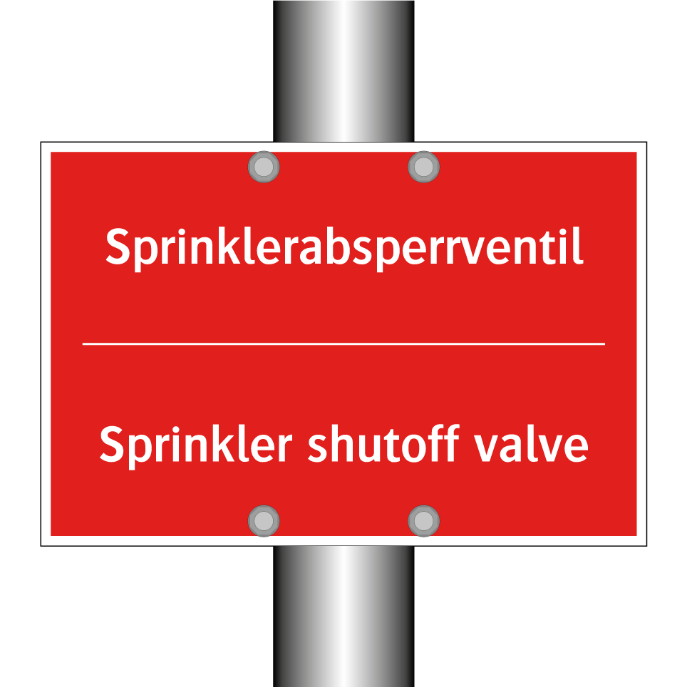 Sprinklerabsperrventil - Sprinkler shutoff valve